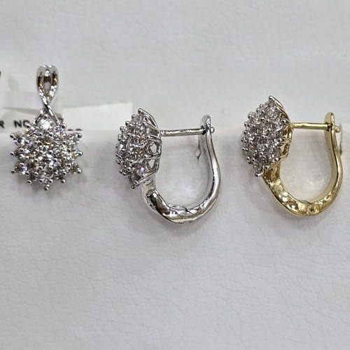 DIVER JEWELLERY (مجوهرات الغواص) - Earings Diamond 18k(4.8)gr (0.90)crt (VVS-FG) L.G.D 12mm