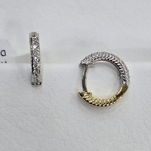 DIVER JEWELLERY (مجوهرات الغواص) - (2.5)gr (0.20)crt VVS/FG (12mm) تراچي الماس مخبري و ذهب عيار ١٨