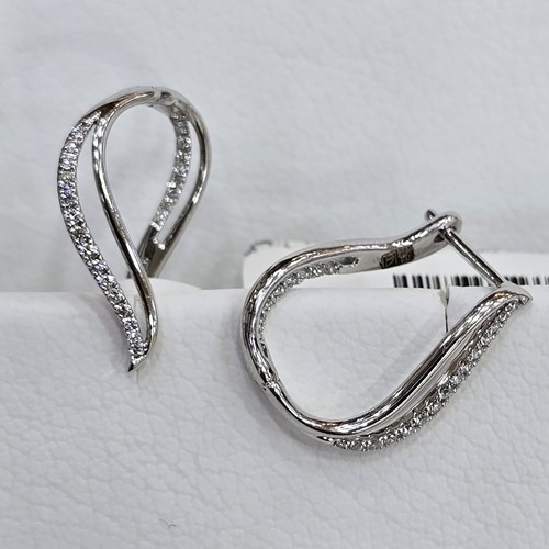 DIVER JEWELLERY (مجوهرات الغواص) - Earings Diamond 18k(2.9)gr (0.17)crt (VVS-FG) L.G.D