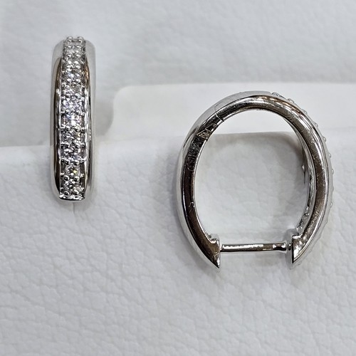 DIVER JEWELLERY (مجوهرات الغواص) - Earings Diamond 18k(4.17)gr (0.2)crt (VVS-FG) L.G.D 12mm