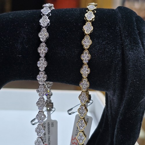 Tennis breclet Diamond (18k) weight (12.4)gr (4.38)crt (VVS-FG) size 19cm L.G.D