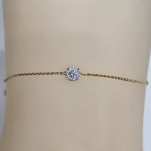 Bereclet Diamond 18k gold (1.88)gr ( 0.25)crt VVS/FG 18cm L.G.D