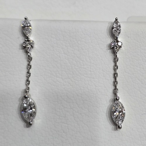 Earings Diamond 18k(1.79)gr (0.69)crt (VVS-FG) L.G.D