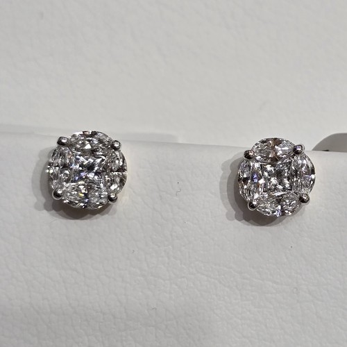 Earings Diamond 18k(2.96)gr (1.45)crt (VVS-FG) L.G.D