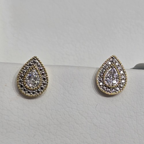 Earings Diamond 18k(2.45)gr (0.1)crt (VVS-FG) L.G.D