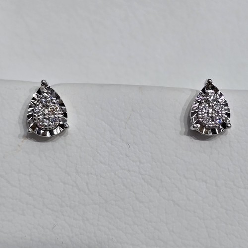 Earings Diamond 18k(1.7)gr (0.1)crt (VVS-FG) L.G.D