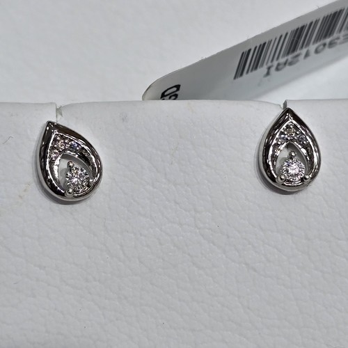 Earings Diamond 18k(1.4)gr (0.07)crt (VVS-FG) L.G.D