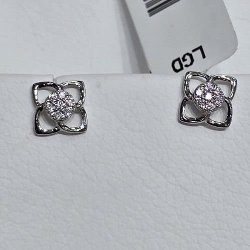 Earings Diamond 18k(1.4)gr (0.11)crt (VVS-FG) L.G.D