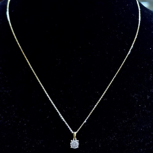 Pendant Diamond 18k (2)gr (0.06)crt (VVS-FG) L.G.D