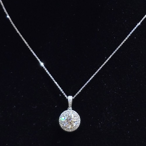 pendant lab grown Diamond (3.07)gr (1.27)crt (VVS-FG)