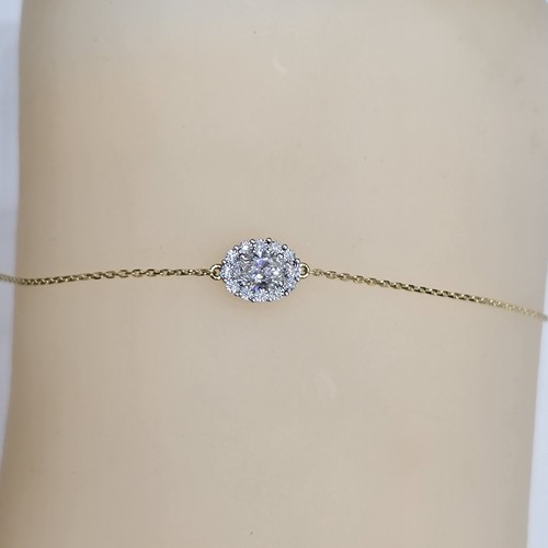 Bereclet Diamond 18k gold (1.6)gr ( 0.5)crt VVS/FG 18cm L.G.D