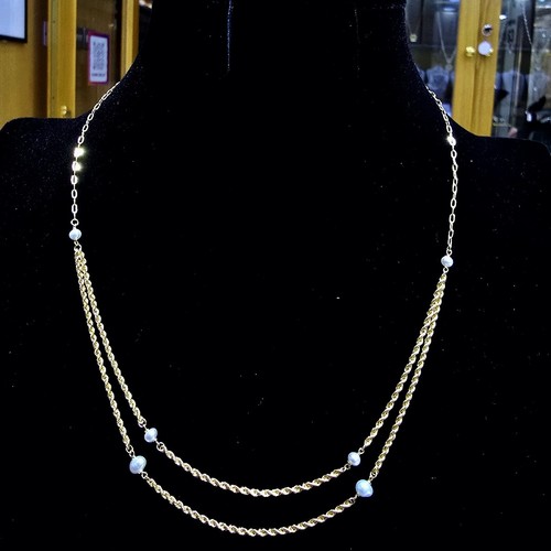 weight (2.99gr) size(40cm) قلادة ذهب عيار ٢١ - السلسلة ذهبية