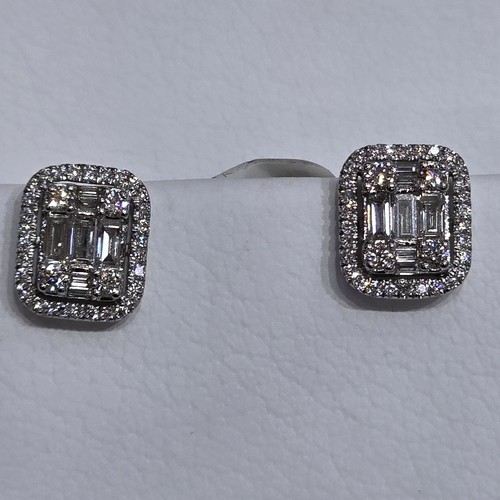 Earings Diamond 18k(2.88)gr (0.76)crt (VVS-FG) L.G.D