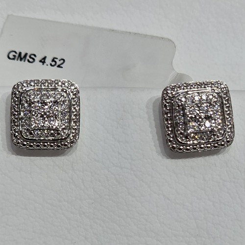 Earings Diamond 18k(4.52)gr (0.1)crt (VVS-FG) L.G.D