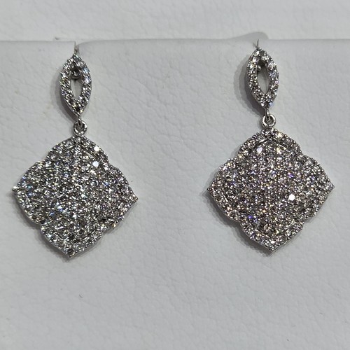 Earings Diamond 18k(4.34)gr (1.16)crt (VVS-FG) L.G.D