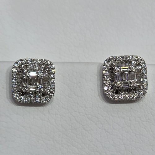 Earings Diamond 18k(3.3)gr (0.81)crt (VVS-FG) L.G.D
