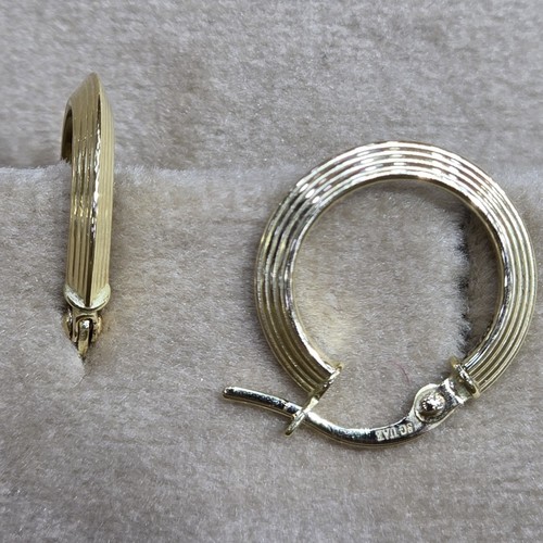 Earings hoops Gold (18k) (0.89)gr size ( 12mm)