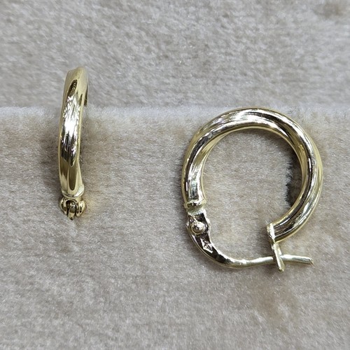 Earings hoops Gold (18k) (0.73)gr size ( 12mm)
