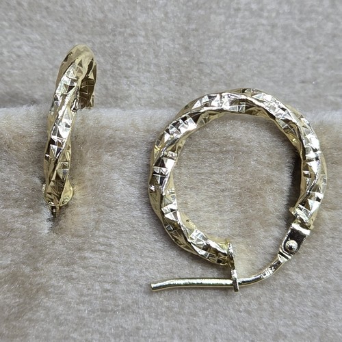 Earings hoops Gold (18k) (1.1)gr size ( 12mm)