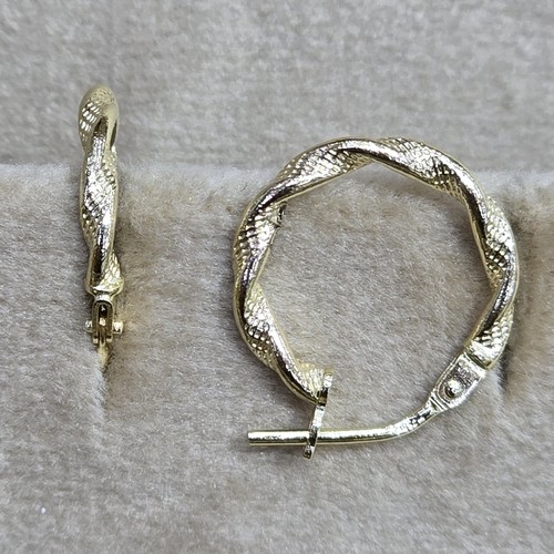 Earings hoops Gold (18k) (0.74)gr size ( 12mm)