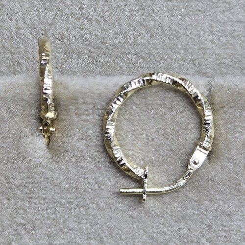 Earings hoops Gold (18k) (0.69)gr size ( 12mm)