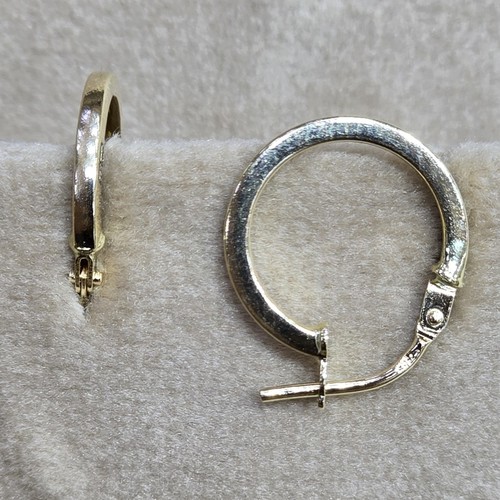 Earings hoops Gold (18k) (0.80)gr size ( 12mm)