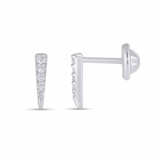 Earings Gold 18k(1)gr Diamond (0.07)crt VVS/EF L.G.D