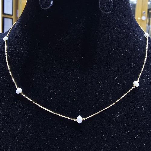 Necklace gold 21k weight (1.45) size(40cm) - السلسلة ذهبية