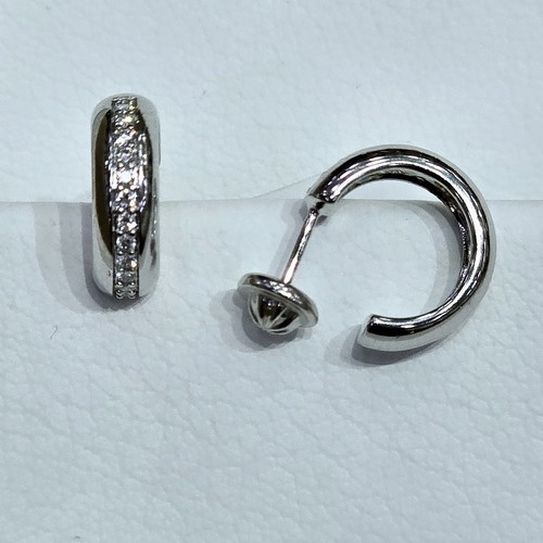 Earings Diamond 18k(2.86)gr (0.16)crt (VVS-FG) L.G.D 12mm