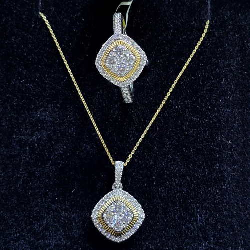 Half set Diamond gold 18k(6.78)gr (1.04)crt (VVS-FG) (L.G.D)