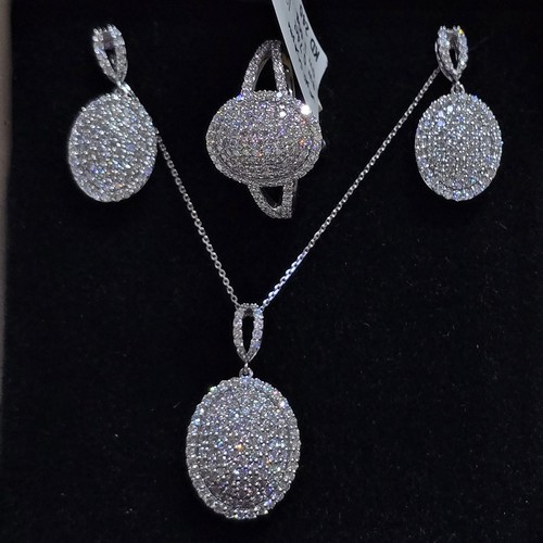 Half set Diamond gold 18k(11.06)gr (2.62)crt (VVS-FG) (L.G.D)