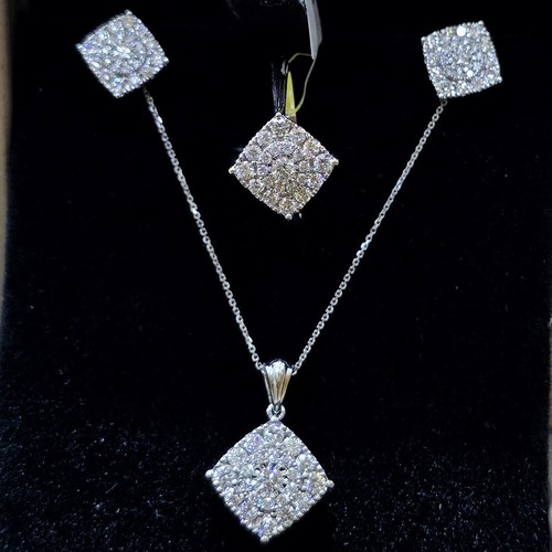 Half set Diamond gold 18k(9.54)gr (1.95)crt (VVS-FG) (L.G.D)