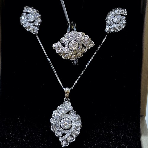 Half set Diamond gold 18k(10.75)gr (1.12)crt (VVS-FG) (L.G.D)