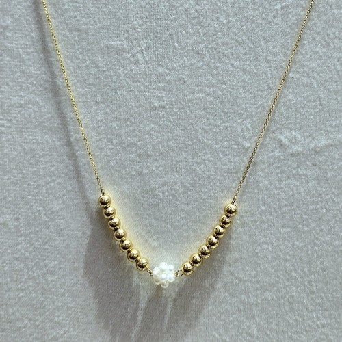 Necklace gold 21k weight (1.77gr) size(40cm)