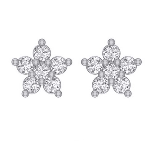 Earings Gold 18k(0.88)gr Diamond (0.15)crt VVS/EF L.G.D