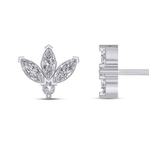 Earings Gold 18k(1.1)gr Diamond (0.25)crt VVS/EF L.G.D