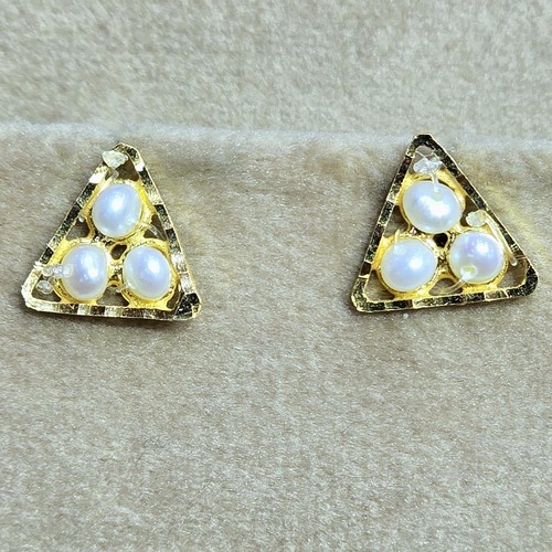 Earing lulu gold(21k) weight(1.8)gr Making per piece