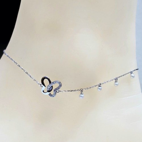 Anklet Diamond Gold 18k (2.5)gr(0.16)crt VVS/FG L.G.D