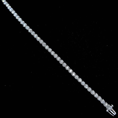 Tennis breclet Diamond (18k) weight (14)gr (3.09)crt (VVS-EF) size 19cm L.G.D