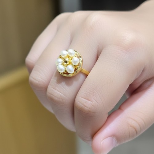 Ring lulu gold(21k) weight(1.6)gr Making per piece size(3us)