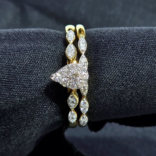 Twins Diamond (18k) weight (3.9)gr (0.3)crt (VVS-FG)L.G.D