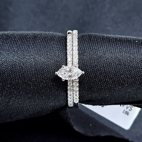 Twins Diamond (18k) weight (3.4)gr (0.5)crt (VVS-EF)L.G.D