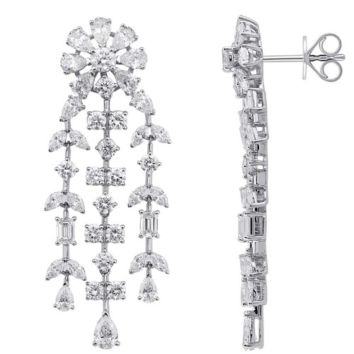 Earings Diamond (18k) weight (9.61)gr (5.95)crt (VVS-EF)L.G.D