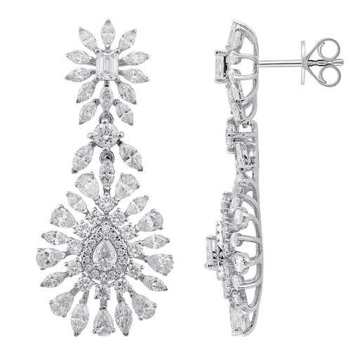 Earings Diamond (18k) weight (9.2)gr (5.85)crt (VVS-EF)L.G.D