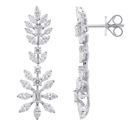 Earings Diamond (18k) weight (5.32)gr (3.19)crt (VVS-EF)L.G.D