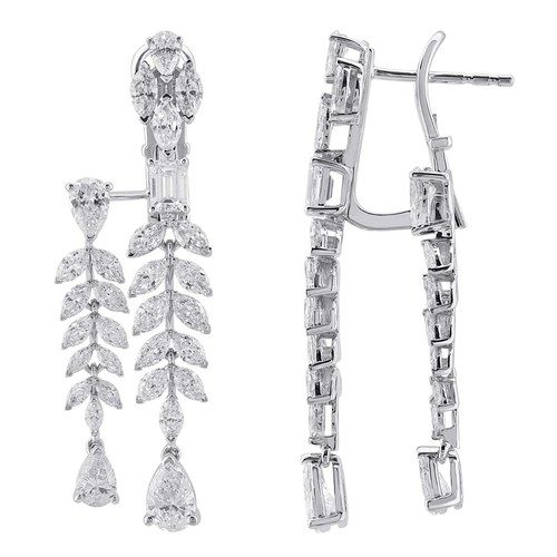 Earings Diamond (18k) weight (7.8)gr (4.44)crt (VVS-EF)L.G.D