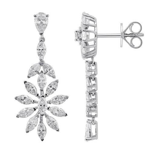 Earings Diamond (18k) weight (4.76)gr (3.19)crt (VVS-EF)L.G.D