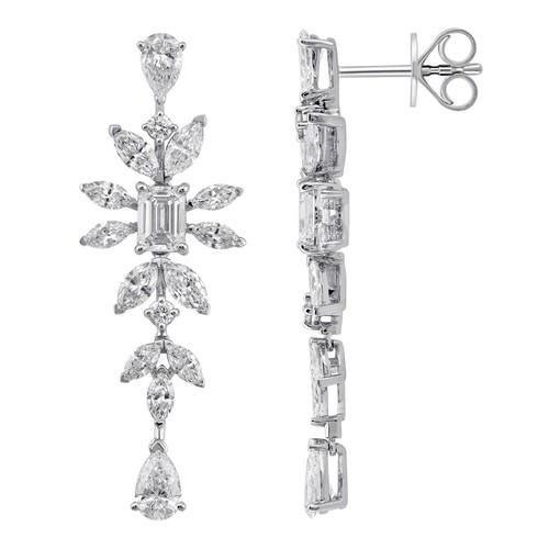 Earings Diamond (18k) weight (5.11)gr (3.66)crt (VVS-EF)L.G.D