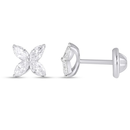 Earings Gold 18k(1.1)gr Diamond (0.3)crt VVS/EF L.G.D