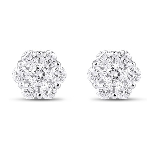 Earings Gold 18k(1.36)gr Diamond (0.60)crt VVS/EF L.G.D